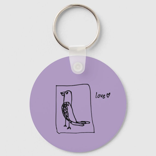 chaveiro de periquito (Frente)