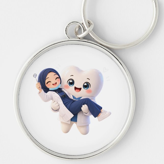 Chaveiro de Personagem de Dente Fofo | A (Frente)