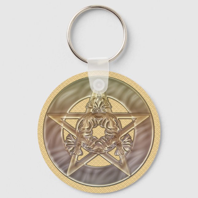Chaveiro de Pêssego do Pastel Decorativo (Frente)