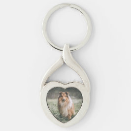 Chaveiro de Pet Photo Twisted Heart