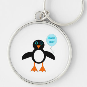 Chaveiro de Pinguim-Menino Azul