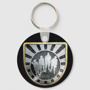 Chaveiro de pino quadrado Dourado