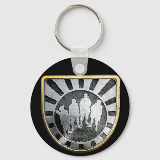 Chaveiro de pino quadrado Dourado