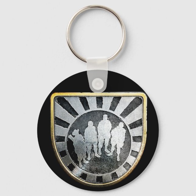 Chaveiro de pino quadrado Dourado (Frente)