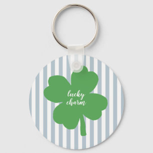Chaveiro de Pintura de Shamrock de Sorte Sortuda