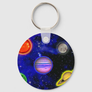 Chaveiro de pintura espacial