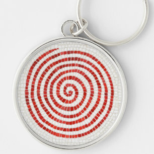 Chaveiro de PINWHEEL MOSAIC Premium Round