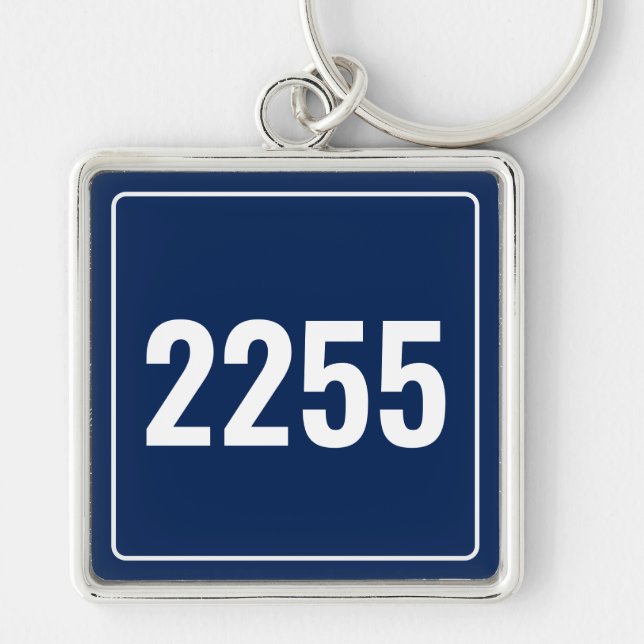 Chaveiro de Placa de Veículo Personalizada (Frente)