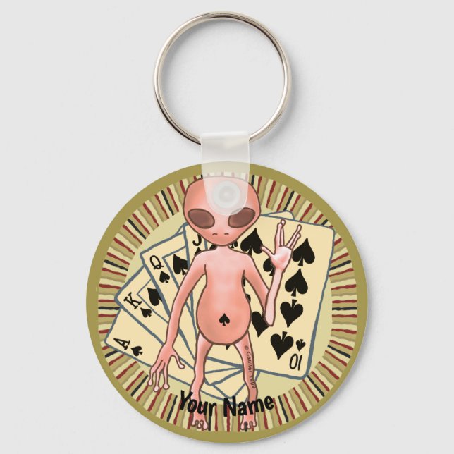 chaveiro de Poker alienígena (Frente)