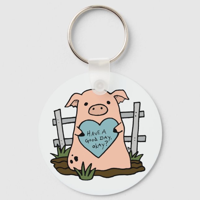 Chaveiro de Porco Triste (Frente)