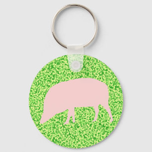Chaveiro de Porcos Rosa