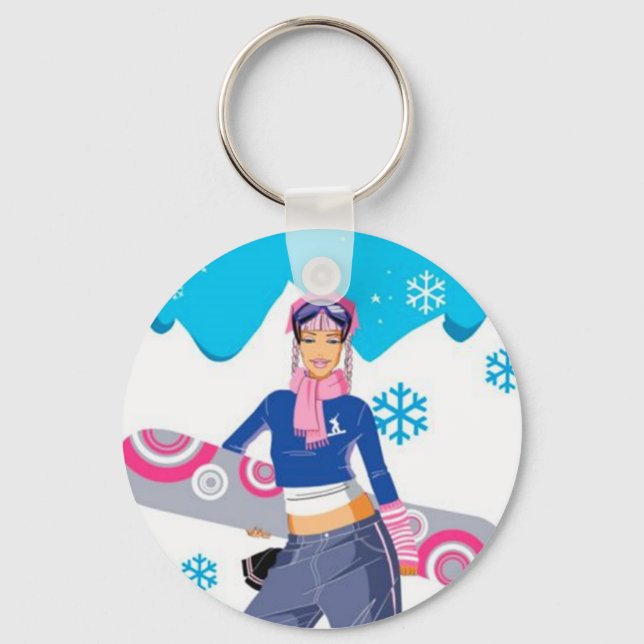 Chaveiro de pranchas de neve (Frente)