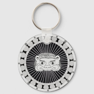 Chaveiro de prata do leão