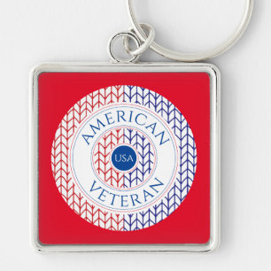 CHAVEIRO de Quadrado AMERICAN VETERAN Premium (ver