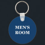 Chaveiro de quarto de homem<br><div class="desc">Chaveiro de quarto de homem para hospitalidade de negócios Cor de fundo personalizável. Excelente para escritórios e empresas de hotéis,  motéis,  festas de férias,  apartamentos alugados,  lodges,  cabines,  acampamentos e muito mais. Corrente de chave para banheiros masculinos.</div>