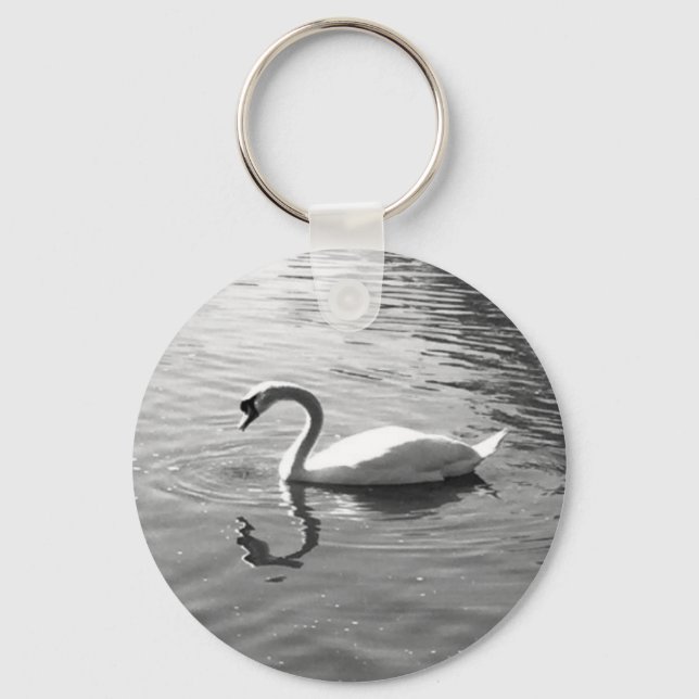 Chaveiro de Reflexão de Swan Personalizável (Frente)