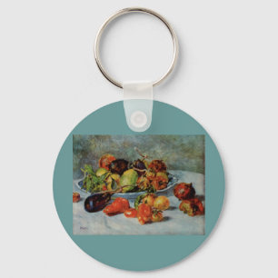 Chaveiro De Renoir a vida ainda com fruta mediterrânea,