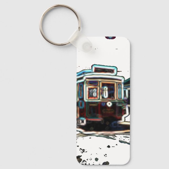 CHAVEIRO de Retângulo de Alumínio de Streetcar de  (Frente)