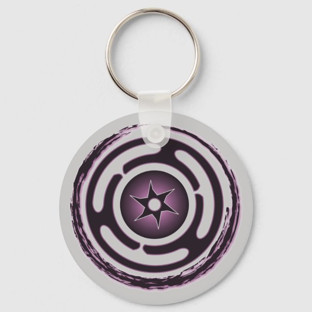 Chaveiro de roda (roxo) de Hecate (Frente)