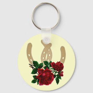 chaveiro de rosas vermelhas e Sapatos de Cavalo Do