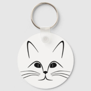 Chaveiro de rosto de gato