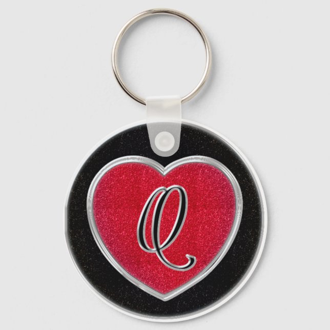 Chaveiro de Ruby e Onyx Monograma (Frente)