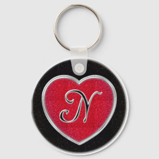 Chaveiro de Ruby e Onyx Monograma