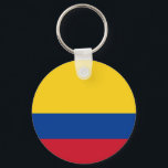Chaveiro de Sinalizador Colômbia<br><div class="desc">Chaveiro da bandeira da Colômbia. Llavero con la bandera de Colombia.</div>