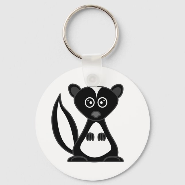 Chaveiro de Skunk de Cartoon Bonito (Frente)