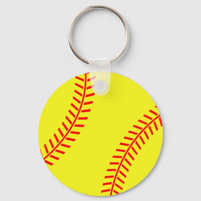 Chaveiro de softball bonito (Frente)