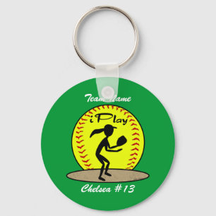 Chaveiro de Softball de inclinação rápida