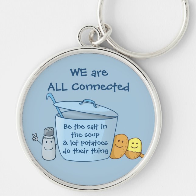 Chaveiro de sopa de batata salgada (Frente)