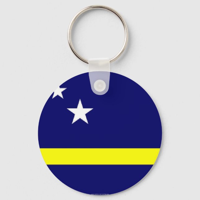 Chaveiro de souvenir de bandeira Curacao (Frente)