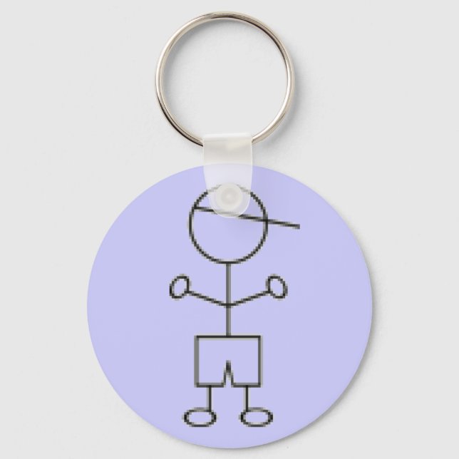 Chaveiro de Stick Boy - Azul (Frente)