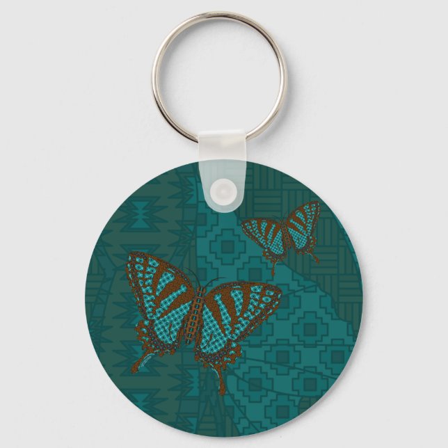 Chaveiro de Swallowtail Nativo (Frente)