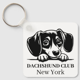 Chaveiro de Tema do Clube Personalizado de Dachshu