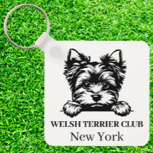 Chaveiro de Tema do Clube Personalizado de Terrier
