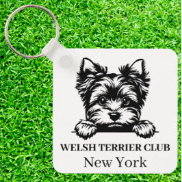 Chaveiro de Tema do Clube Personalizado de Terrier