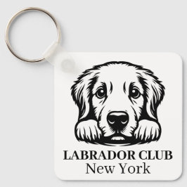 Chaveiro de Tema do Clube Personalizado Labrador
