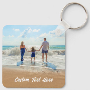Chaveiro de Texto Fotográfico Personalizado Suas F