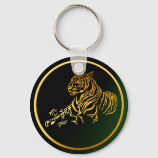 Chaveiro de Tigre Dourado
