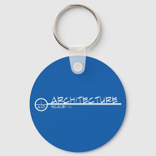 Chaveiro de Título de Desenho de Arquitetura (leve (Frente)
