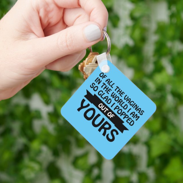 Chaveiro De todas as vaginas do mundo que eu saí do seu (Mão)