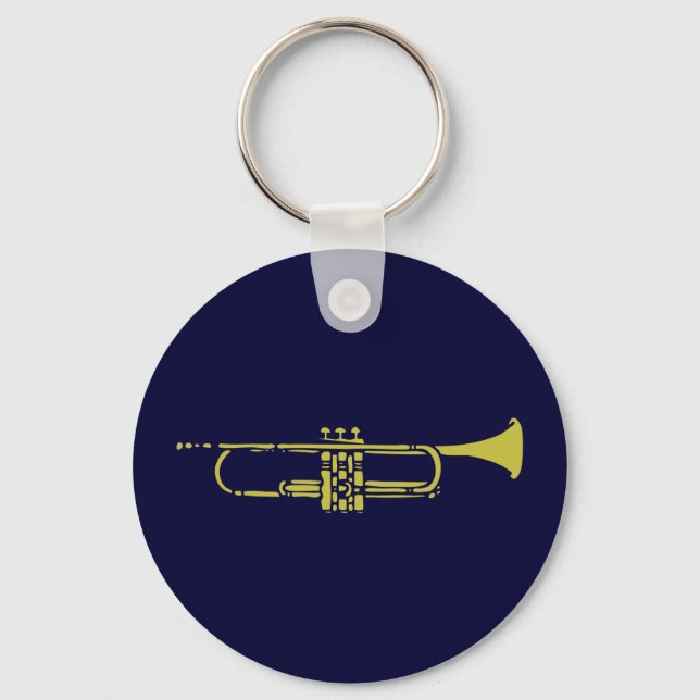Chaveiro de trompete minimalista (Frente)