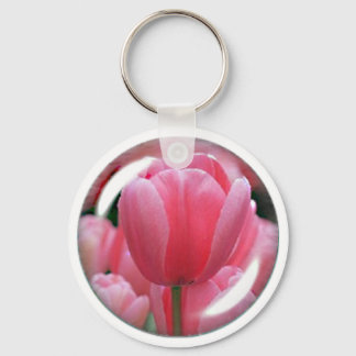 Chaveiro de Tulipa Rosa