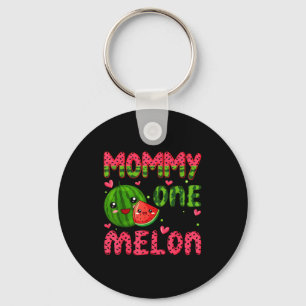 Chaveiro De Um Melão da Mamãe 1º Aniversário Melancia