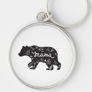 Chaveiro de Urso da Mama - Charme metálico à prova