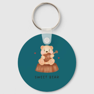 Chaveiro de Urso Teddy Fofo   Urso Estético Adoráv
