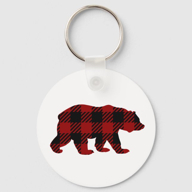 Chaveiro de Urso Xadrez de Buffalo (Frente)