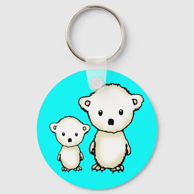Chaveiro de Ursos Polares Pequenos (Frente)